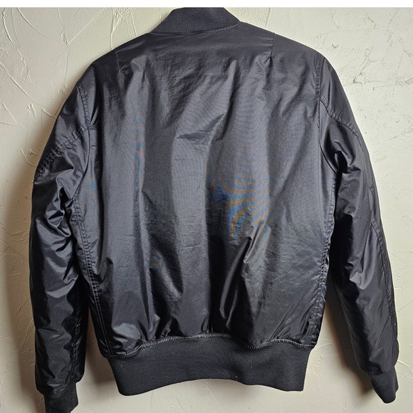 Ordinary Owl Bomber Jacket Black Men's Size Small Bony Pony Club Patch Lined EUC - Picture 13 of 13